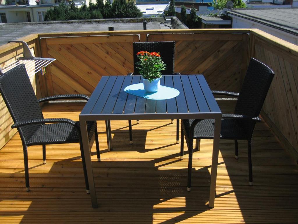Balkón nebo terasa v ubytování Ferienhaus Tamm-Voß