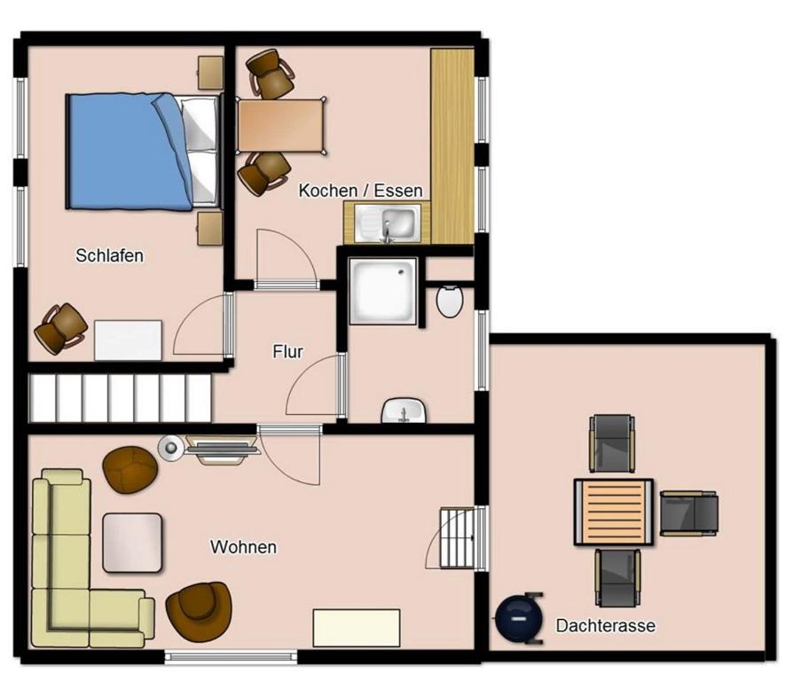 Půdorys ubytování Ferienhaus Tamm-Voß