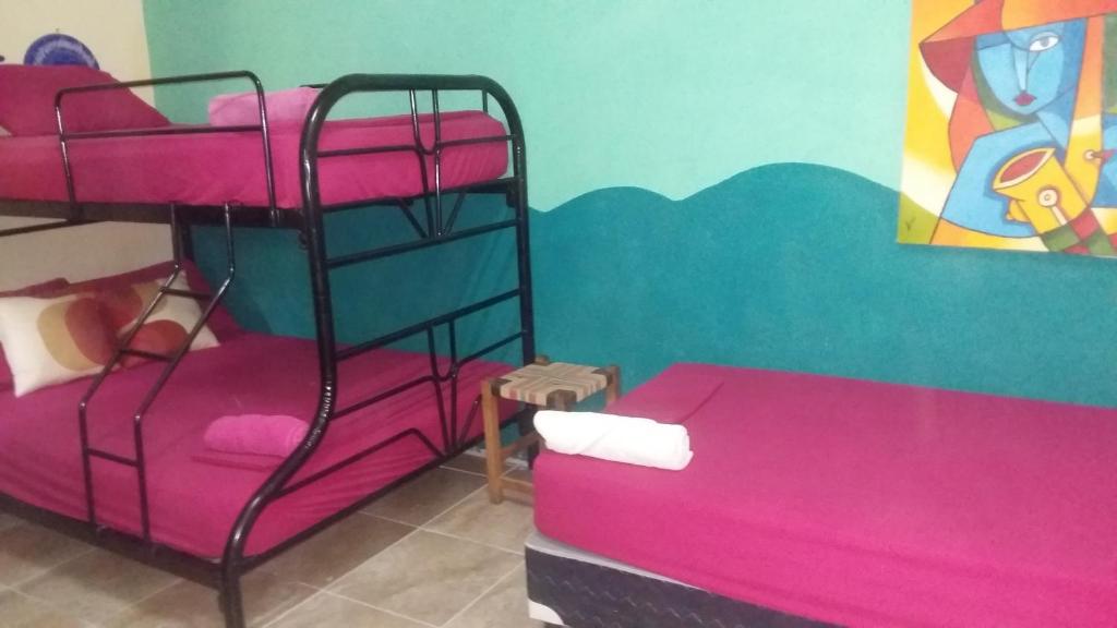 Postel nebo postele na pokoji v ubytování Hostal Mochilas