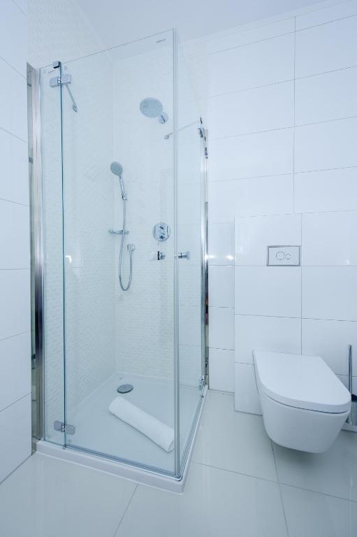 Koupelna v ubytování Hotel Active