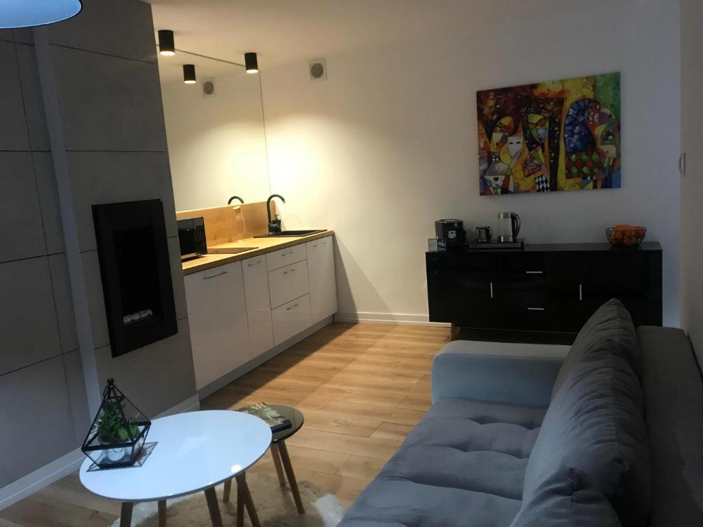 Kuchyňa alebo kuchynka v ubytovaní Apartament Mozart