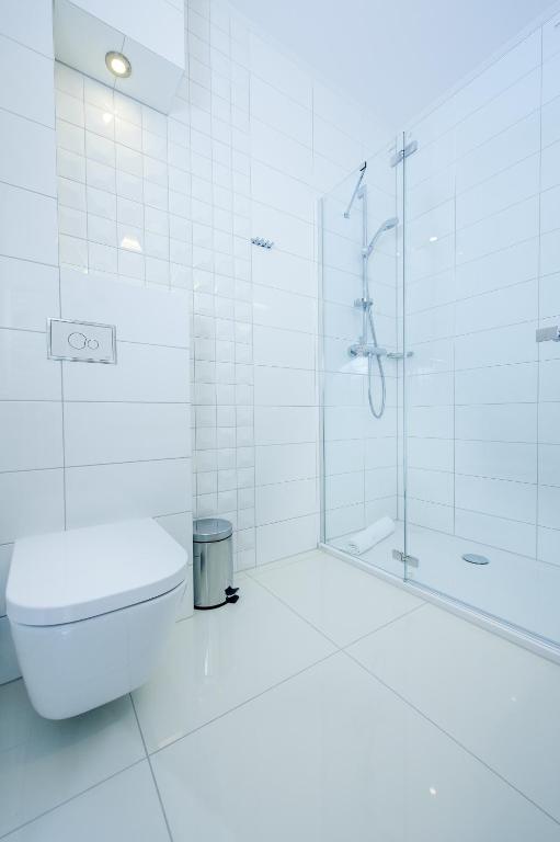 Koupelna v ubytování Hotel Active