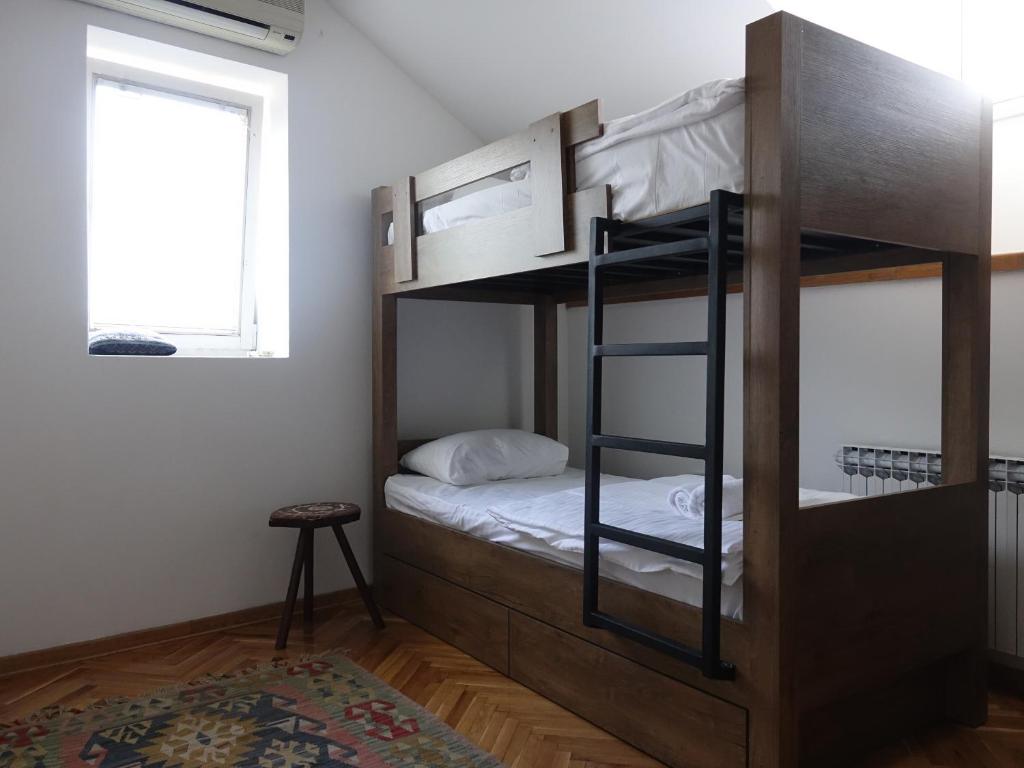 Postel nebo postele na pokoji v ubytování Balkan Soul Hostel