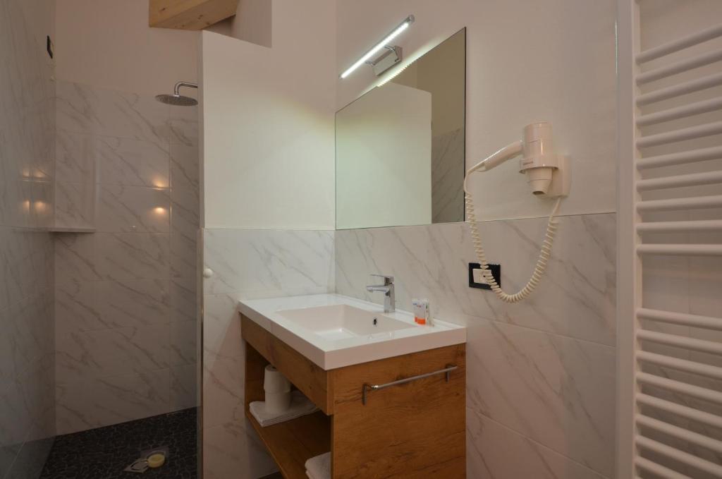 Koupelna v ubytování Park Hotel Avisio