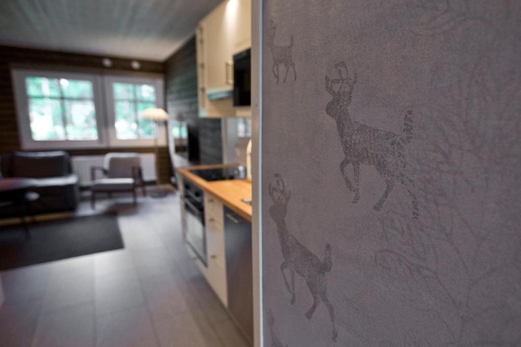 Kuchyň nebo kuchyňský kout v ubytování Soukolo Apartments