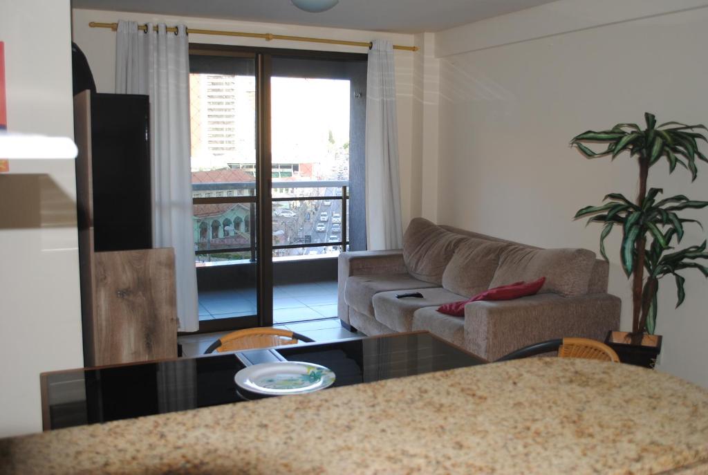 Apartamento mobiliado vista mar-Wi-Fi 2 quarto -Academia-AR cond.