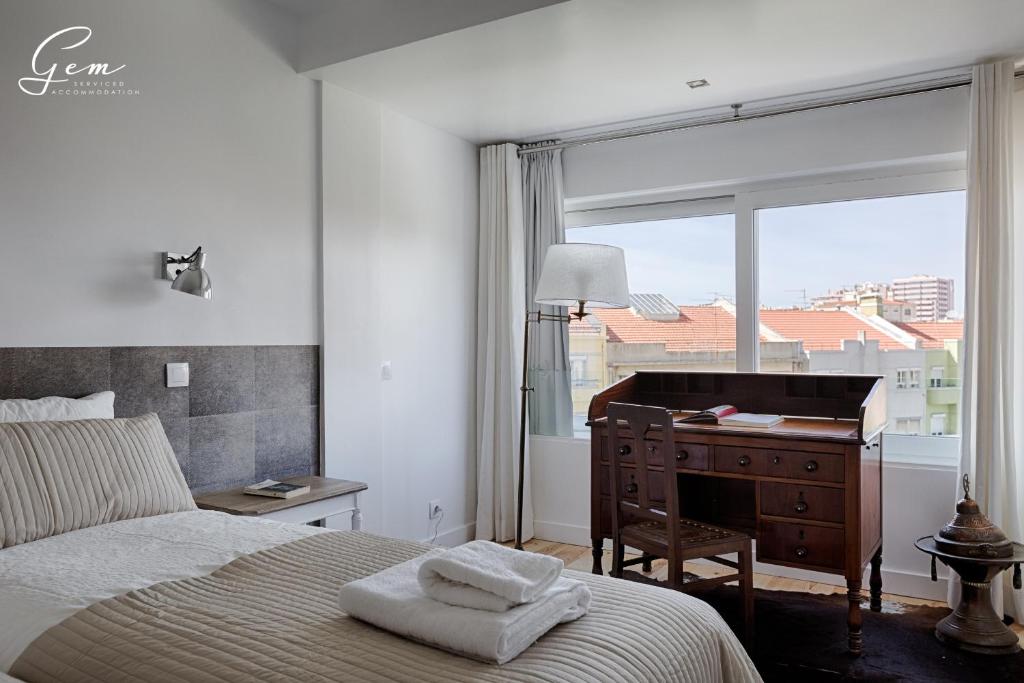 Postel nebo postele na pokoji v ubytování Seven Rivers Luxury Apartment