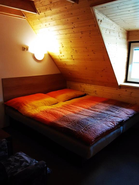 Postel nebo postele na pokoji v ubytování Chata Alexandra