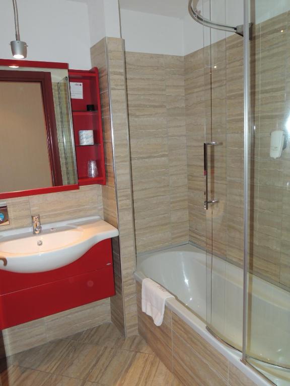 Koupelna v ubytování Cascina Scova Resort