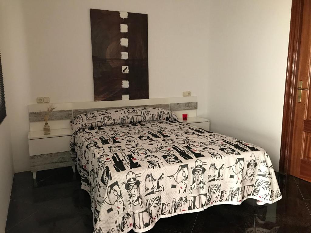 Cama o camas de una habitación en Mirador Tierra de Frontera