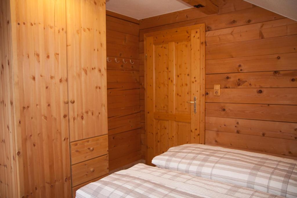 Posteľ alebo postele v izbe v ubytovaní Chalet an der Traun