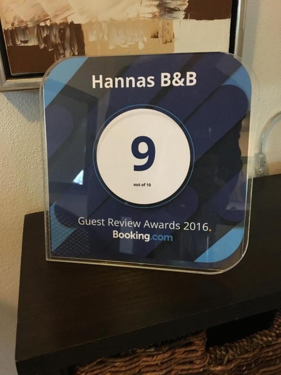 Certifikát, hodnocení, plakát nebo jiný dokument vystavený v ubytování Hannas B&B - 51 m2