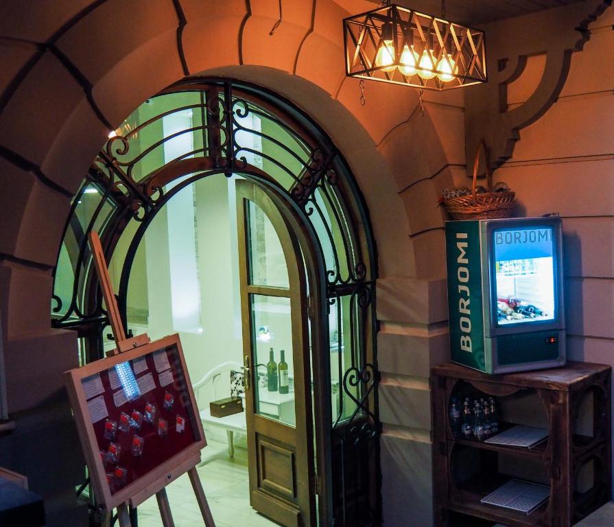 TV a/nebo společenská místnost v ubytování Hotel Opinion