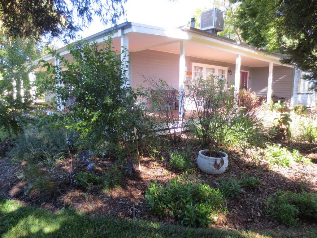 una casa vieja con plantas en el patio en 3107 Estate, en Irymple