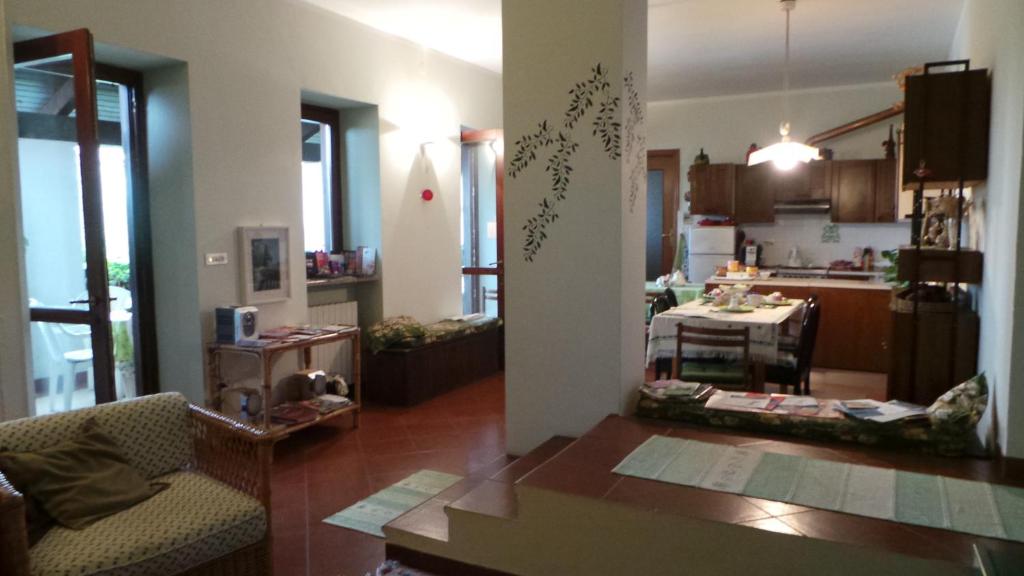 Kuchyň nebo kuchyňský kout v ubytování B&B La Rampichina