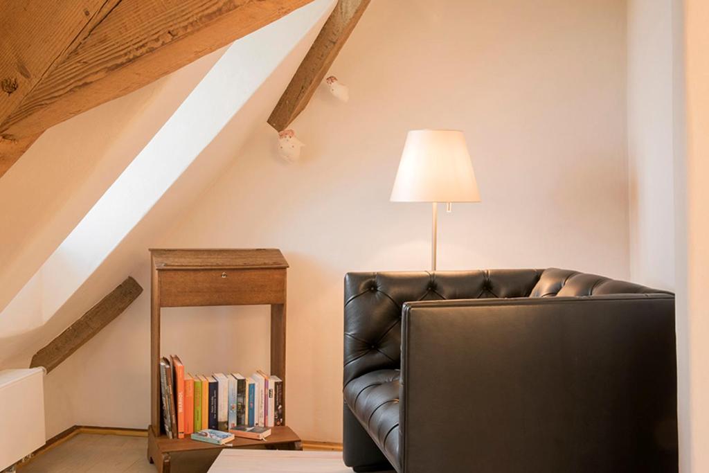 Posezení v ubytování Burggarten Appartements Neuleiningen