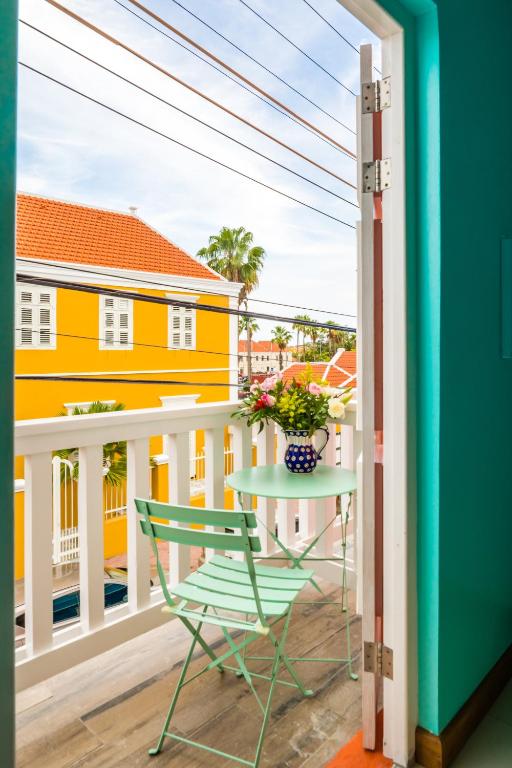 Balkón nebo terasa v ubytování Bed & Bike Curacao