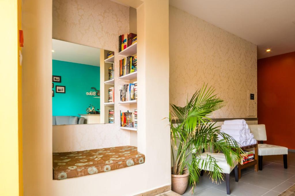 Postel nebo postele na pokoji v ubytování Bed & Bike Curacao