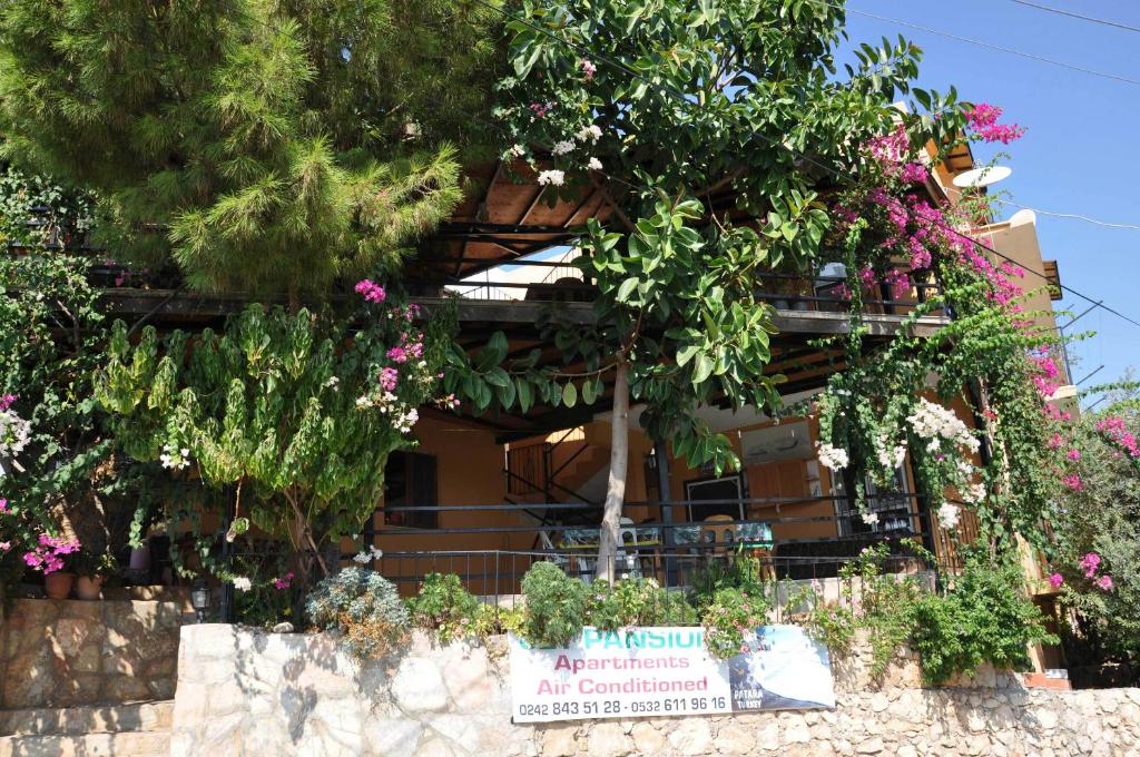 A garden outside Jet Pension
