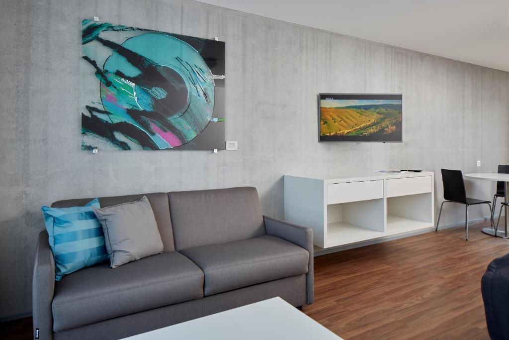 Posezení v ubytování Aparthotel Baden