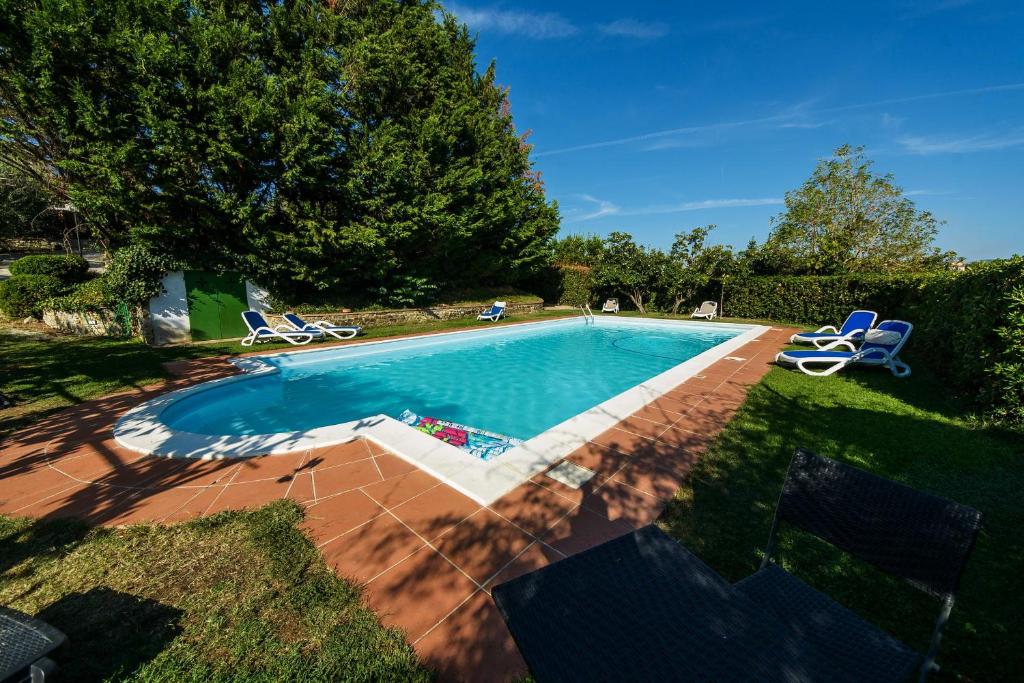 Bazén v ubytování Agriturismo Olmi Grossi nebo v jeho okolí