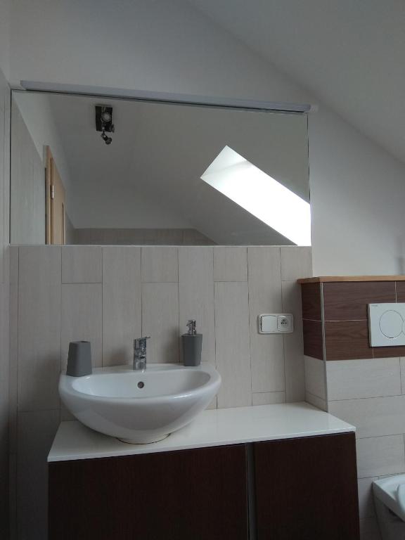 Łazienka w obiekcie apartmány pod lesem