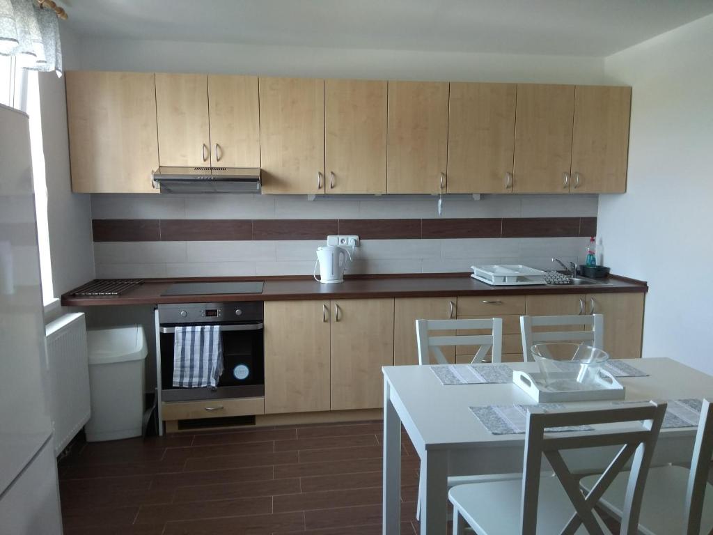 Kuchnia lub aneks kuchenny w obiekcie apartmány pod lesem
