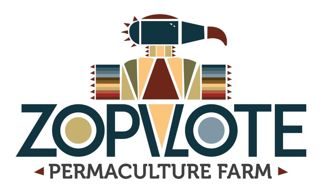 a logo for the zvp performance farm at El Zopilote in Balgue