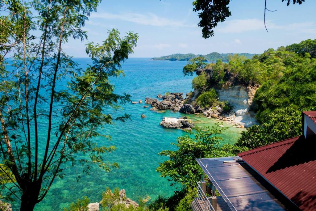 a view of the ocean from a resort at Nature's Eye Resort in Guimaras