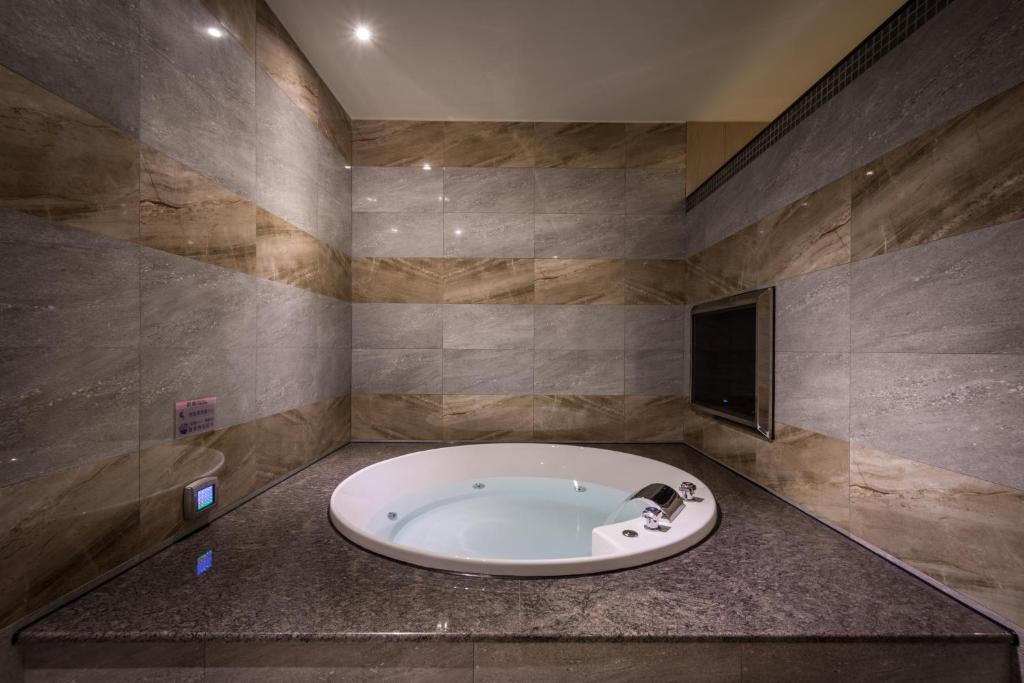 Koupelna v ubytování OUGE Boutique Motel - Pingtung