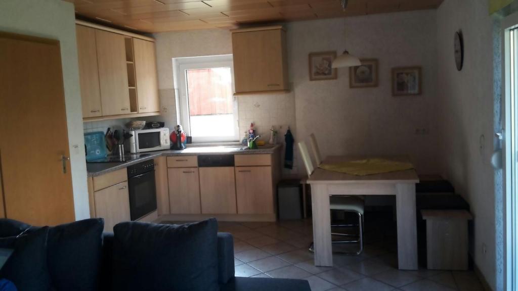 Kuchyň nebo kuchyňský kout v ubytování Ferienhaus Feldmann