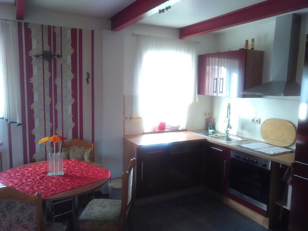Kuchyň nebo kuchyňský kout v ubytování Ferienhaus Stadio