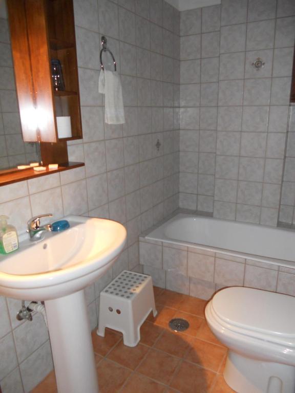 Koupelna v ubytování Guesthouse Ariadni