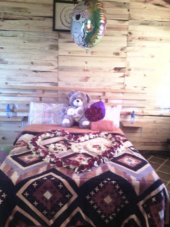 Postel nebo postele na pokoji v ubytování Cabanas Sierra Nublada