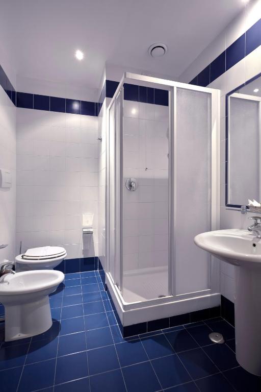 Koupelna v ubytování Hotel Fortuna