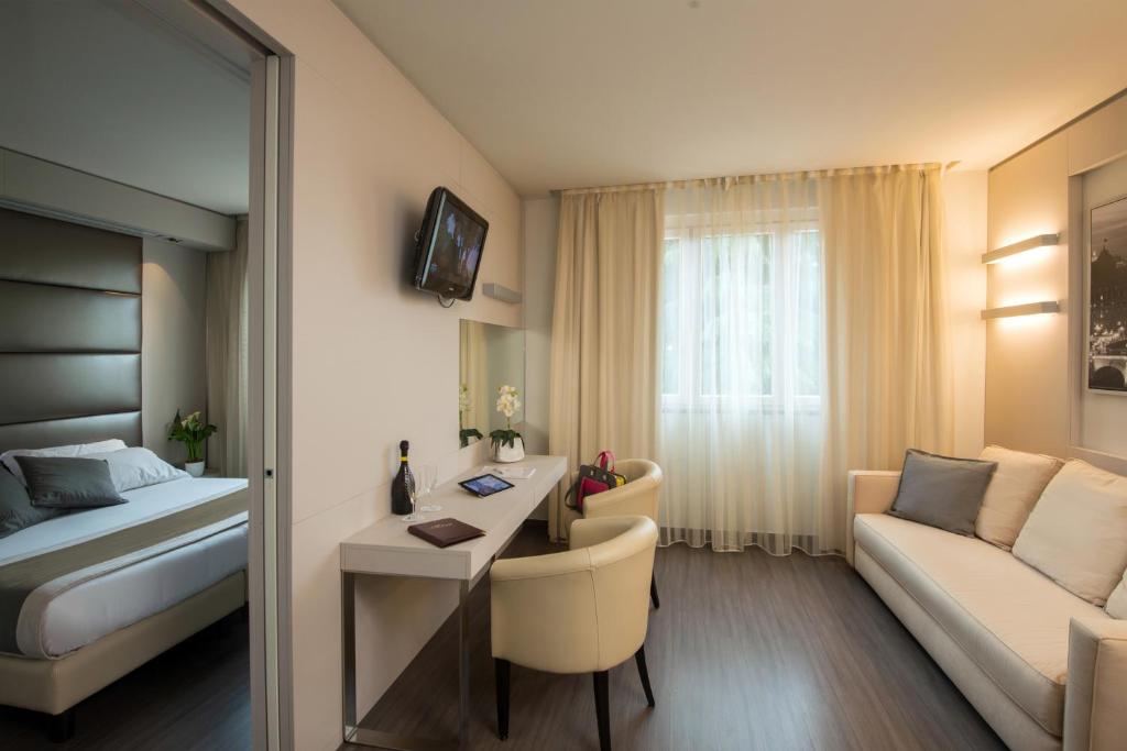 Postel nebo postele na pokoji v ubytování As Hotel Dei Giovi