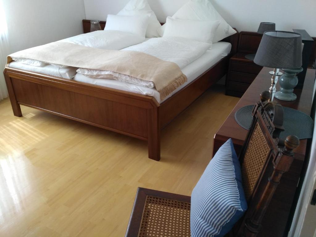 Postel nebo postele na pokoji v ubytování Südwind