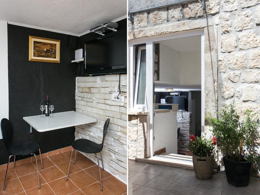 Kuchyň nebo kuchyňský kout v ubytování Apartments Heart of Dubrovnik