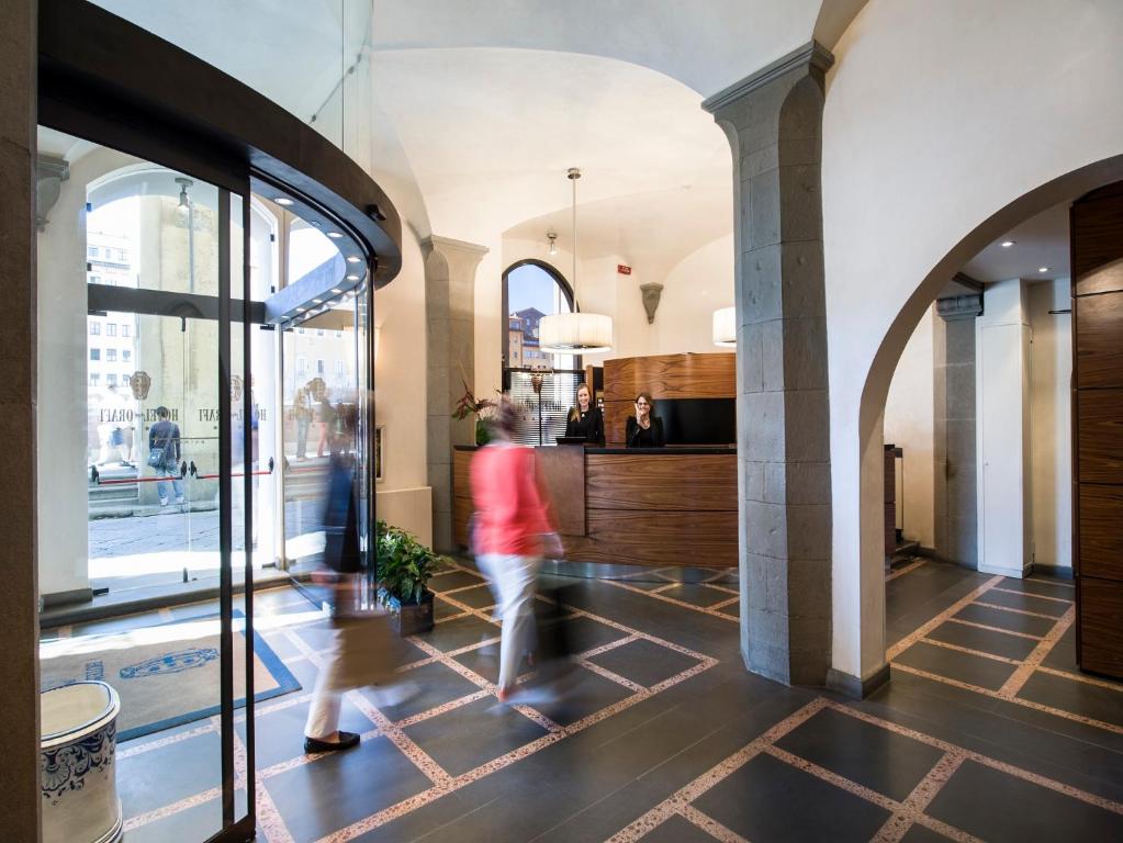 Kuchyň nebo kuchyňský kout v ubytování Hotel degli Orafi