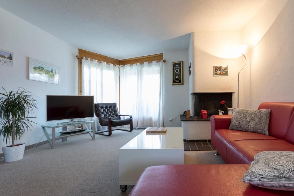 Posezení v ubytování Apartment Haus Arnika