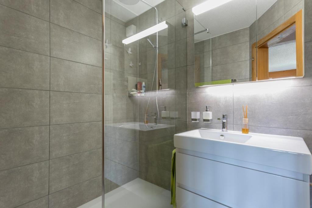 Koupelna v ubytování Apartment Haus Arnika
