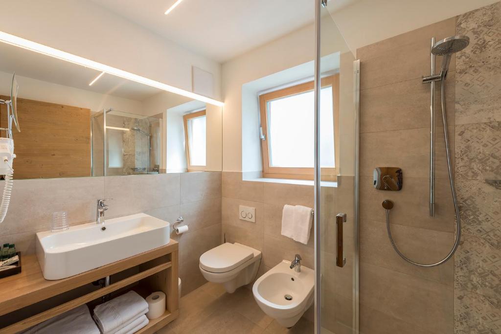 Kúpeľňa v ubytovaní Hotel Cavallino