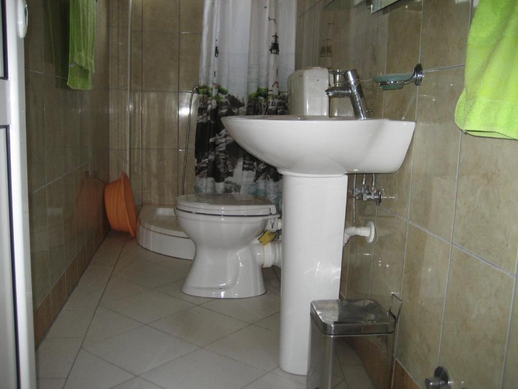 Koupelna v ubytování Guest House Vila Mimoza