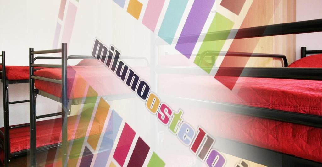 Postel nebo postele na pokoji v ubytování Milano Ostello
