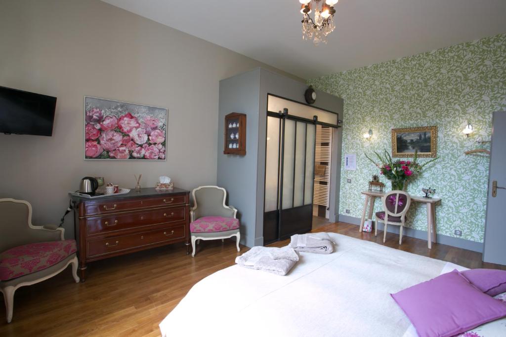 Postel nebo postele na pokoji v ubytování B&B Vassy Etaule