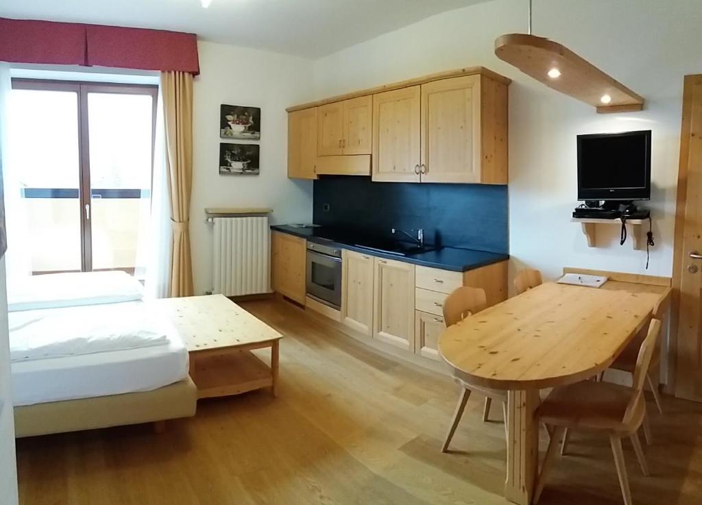 Kuchyň nebo kuchyňský kout v ubytování Residence Panorama