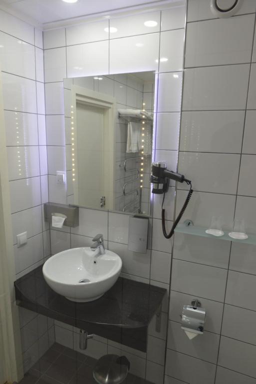 Koupelna v ubytování Hotell Nova