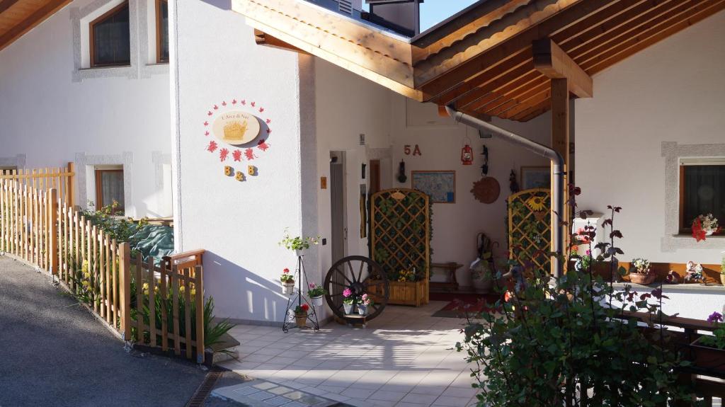 The building in which a panziókat is located