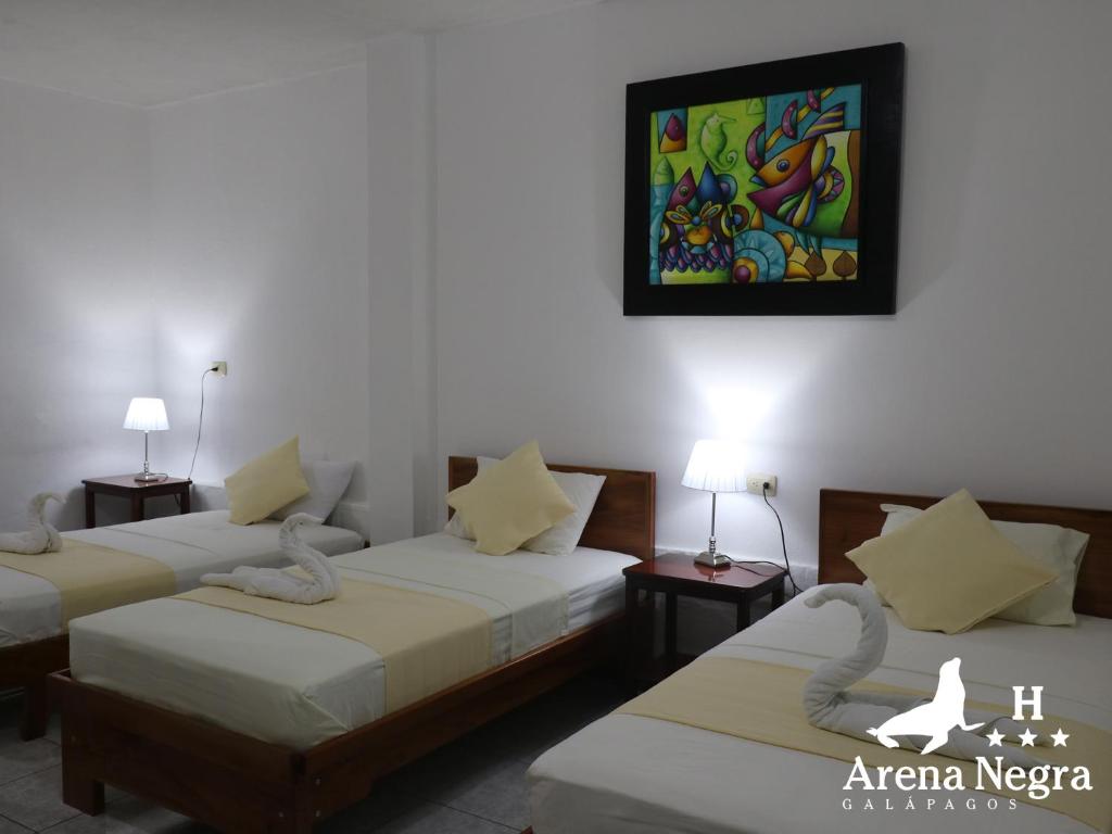 Hostal Arena Negra - Familiekamer Met Uitzicht Op De Tuin