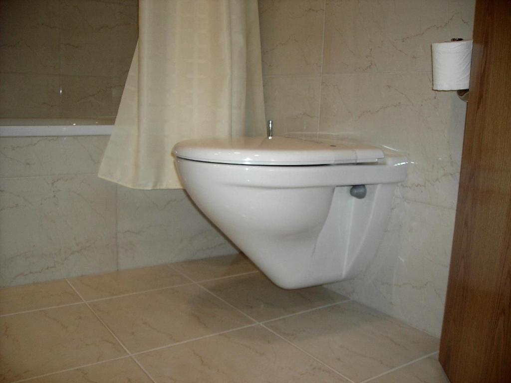 Koupelna v ubytování Hotel Agorreta